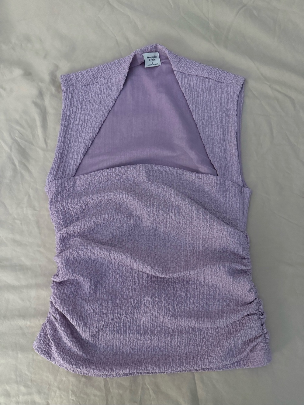 Abercrombie & Fitch Lilac Textured Sleeveless Tank